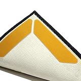Rug Gripper Tape Pads [Anti Slip, Non Skid] Carpet Corners Easily Stick Rugs to Floor, [Reusable] Uses Kraftex Double Sided Carpet Tape [Grips Any Floor] No Damage to Hardwood, Wooden Floor [8pcs]