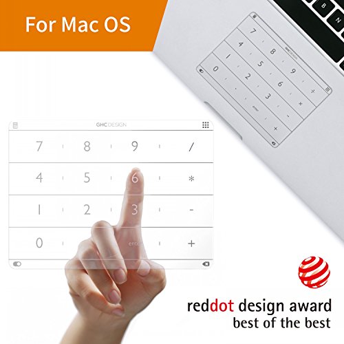 Nums Numeric Keypad MacBook, Wireless Number Pad Calculator, App/Web/Folder Swift Launch Funtion, Trackpad Protector Only MacBook Air 13 2012-2015 MacBook Pro 13'' 15''