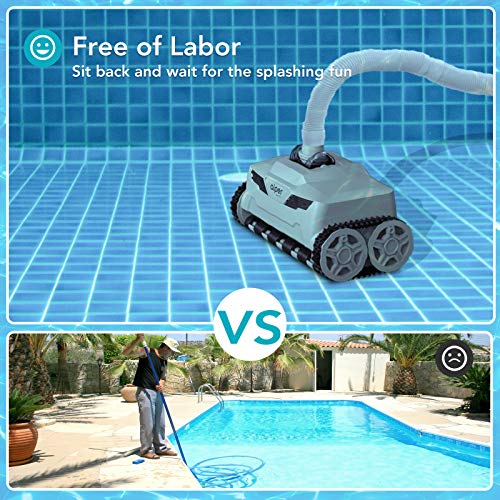 AIPER SMART Automatic Suction Pool Vacuum Cleaner, 360° Rotatable Wall