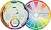 Mixing Color Wheels for The Artist (9-1/4") with a Creative Color Wheel (9.25 inch) Circle with Different Colored sectors Used to Show The Relationship Between Colors.