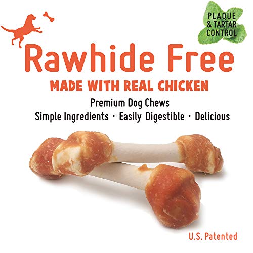 LuvChew Gluten Free Rawhide Free Chicken Bones Made with Limited Ingredients - Real Chicken & Wholes - //medicalbooks.filipinodoctors.org