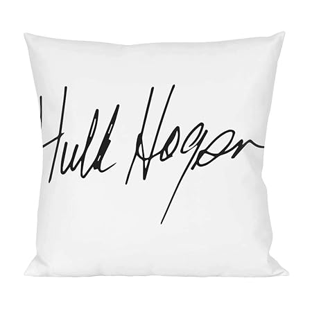 Hulk Hogan Signature Pillow Amazon Co Uk Kitchen Home