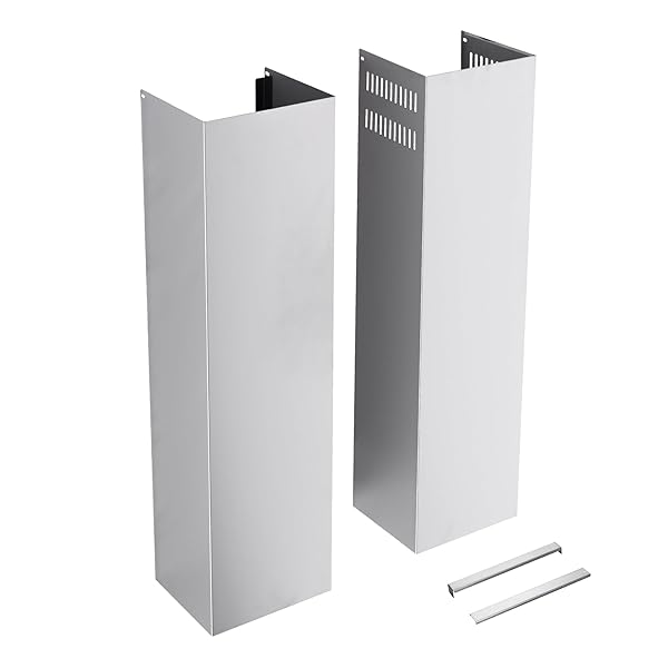 STAINLESS STEEL CHIMNEY EXTENSION FOR RANGE HOOD COVER...