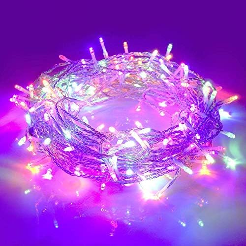 49ft 100 LED String Light, 8 Modes Waterproof and Extendable Fairy Light with 36V BS Plug for Home Decoration, Multicolor