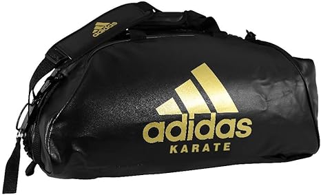 ADIDAS Bolsa 2 EM 1 POLYESTER KaratePreto/ Dourado M 