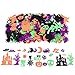 Halloween Stickers for Kids, Glitter Craft Stickers for Pumpkin Decorating or Halloween Bags, 500 Pieces