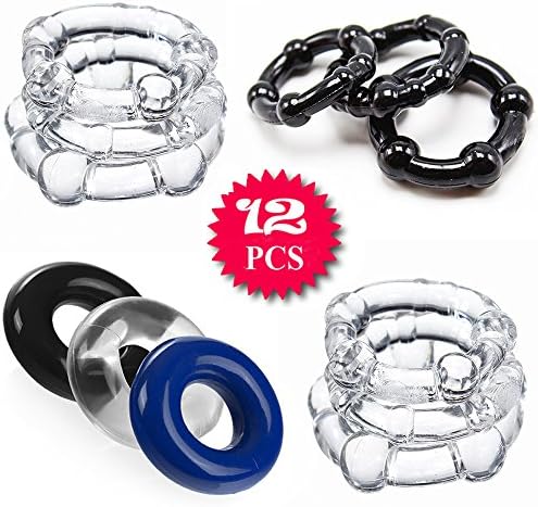 NewLife Toy Z007 12pcs Men O Rings Collars Delay O Silicone Fitness Circles Rings