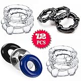 Lover FireP 12 pcs delay cock ring beads ejaculation penis ring Penile Silicone extender erection couple sex products toys for men*