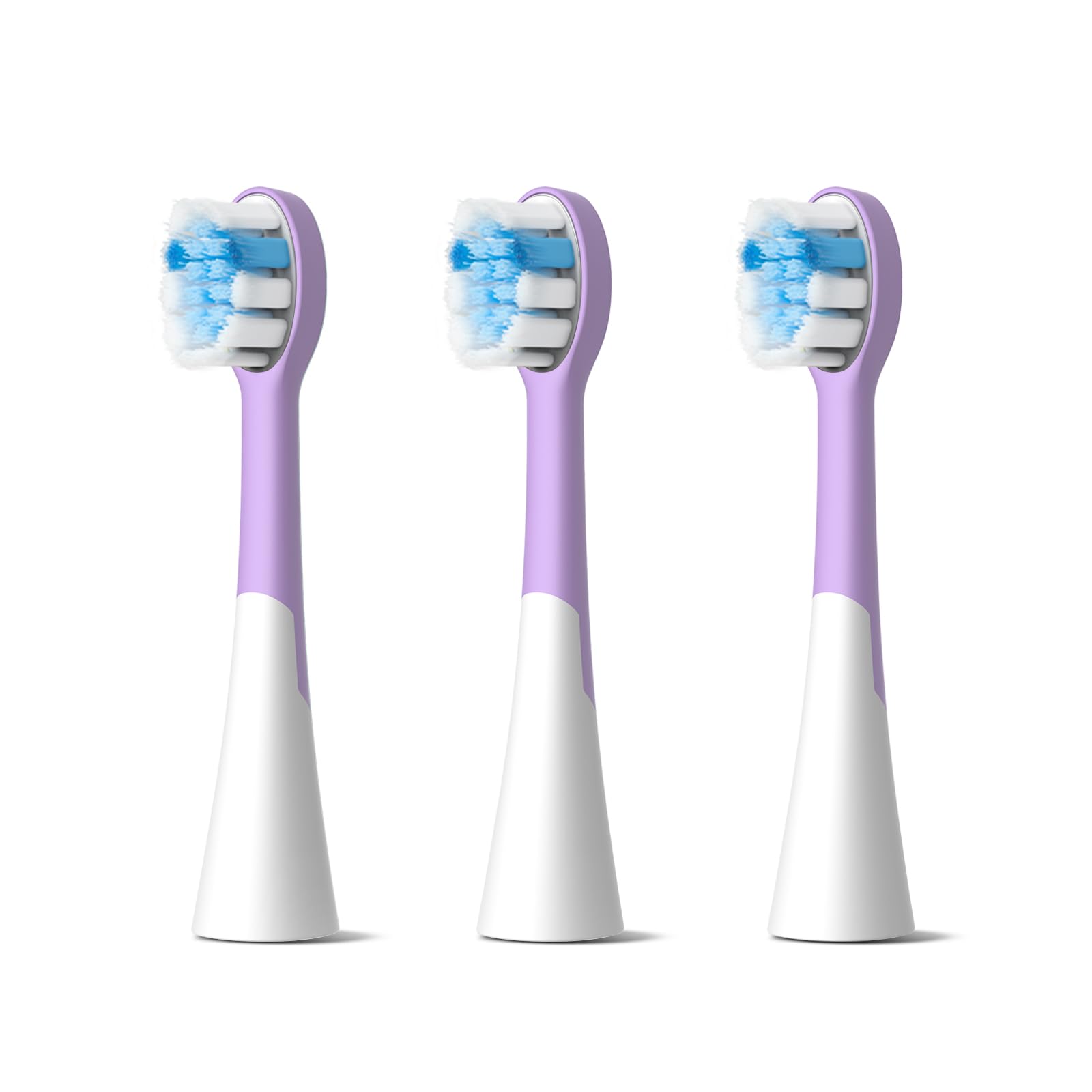 Photo 1 of FUMEIKANG Kids Electric Toothbrush Heads Replacement Compatible with Philips Sonicare (Pack of 3) (Purple, Medium)