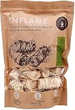 Inflame Natural Charcoal and Fire Starters 24 pcs Super Fast Lighting for BBQ Grill Fireplace No Toxins and Odorless Comfortable Packaging