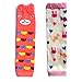 Elesa Miracle 6-pack Baby & Toddler Cozy Soft Leg Warmers, Gift Set for Boys & Girls, Pink, Stripes, Heart-shaped Dots (Girl Set)