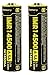 2x Nitecore IMR 14500 NI14500A 650mAh 6.5A 3.7V Li-Mn Rechargeable Battery
