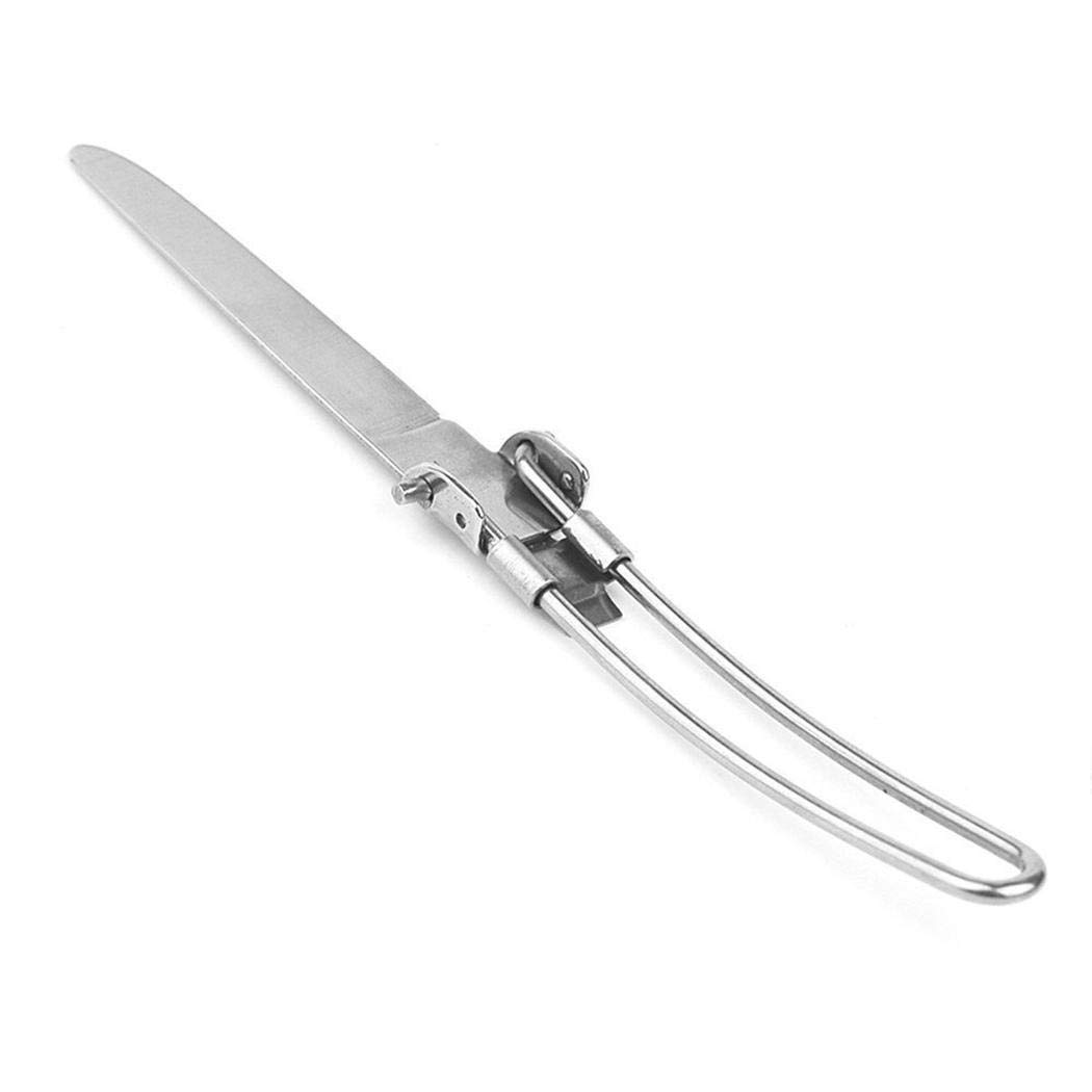 Weform 3Pcs Folding Stainless Steel Knife Fork Spoon Outdoor Tableware Cutlery Set Flatware Sets