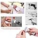 Topoint Silicone Door Stopper Wall Protector Waterproof No Hole Quiet Soft Floor Doorstop Flexible for Bathroom Bedroom Nursery Room Office(white)