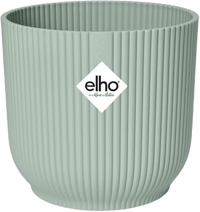 elho Vibes Fold Round Mini 7-100% Recyclable Pot Ø7.0 x H6.5 cm Green