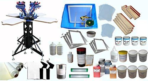 4-4 Color Printing Kit A with 4 Colors printing materials kit - 006966 by Screen Printing Kit