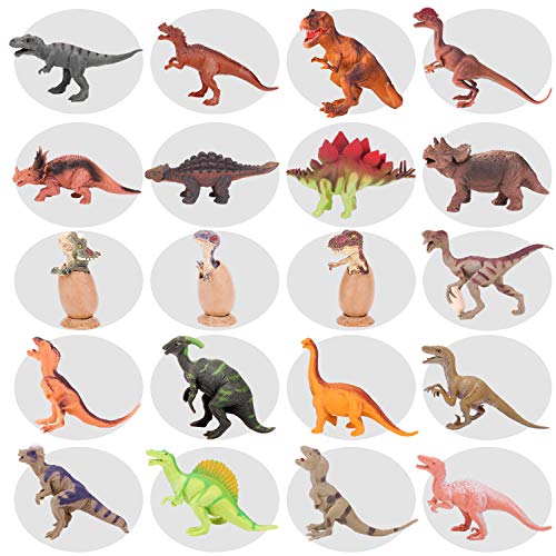 image for Toy Choi's Kids 20 Packs Dinosaurs Toy Play Set for Toddlers, Boys Edu