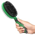 K9KONNECTION 2 in 1 Bristle and Pin Grooming Brush for Dogs & Cats - Best Tool for Deshedding Pets - Quickly Detangles Short & Long Hair - Removes Loose Fur & Dead Undercoat - Effective Dematting Comb