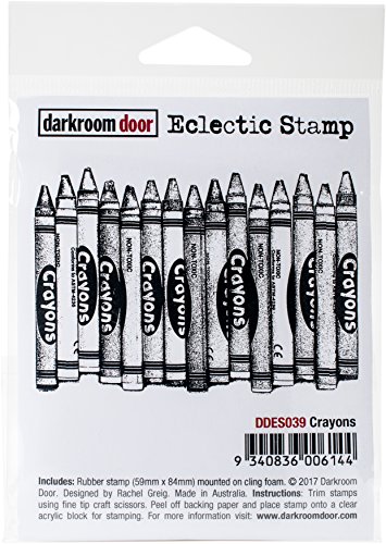 Darkroom Door Cling Stamp 3"X2"-Crayons