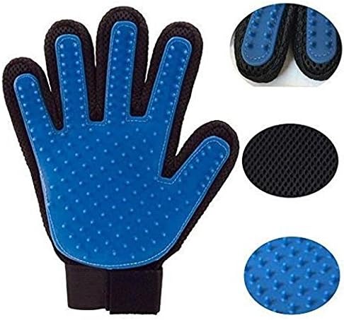 Life Accessoriez Pet Grooming Glove - Gentle De-shedding Tool - Five Finger Design (Right Hand) - Use for Dogs & Cats