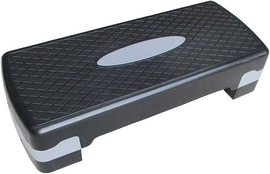 Fitness Exercise Pedal, Aerobic Exercise Stepper with 2 Adjustable Step Levels - Great for Home Gym, Cardio, Yoga,B