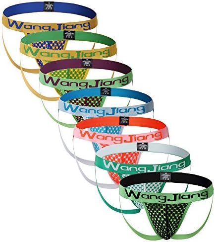 ARCITON Men's Sexy Low Rise Jock Strap Thong Pack of 7