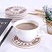 Coasters for Drinks 6-Piece Absorbent Stone Coaster Set for Drink - Coffee Style Drink Spills Coasters
