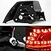 AKKON - For 08-09 Pontiac G8 GT GXP Sport Sedan Rear Black Bezel LED Tail Lights Brake Lamps Replacement Pair