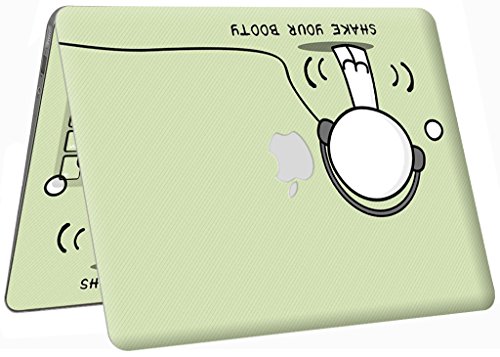 UESWILL Full Body Sticker for 13" MacBook Air, [Anti-scratch] Vinyl Art Skin Decal Sticker- Set w/ Keyboard,Palmrest,Touchpad,Upper & Bottom Skin+Microfibre Cleaning Cloth,(Headphone) - Thumbnail 6