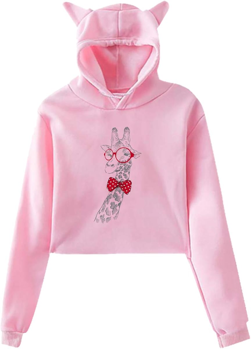 giraffe hoodie with ears