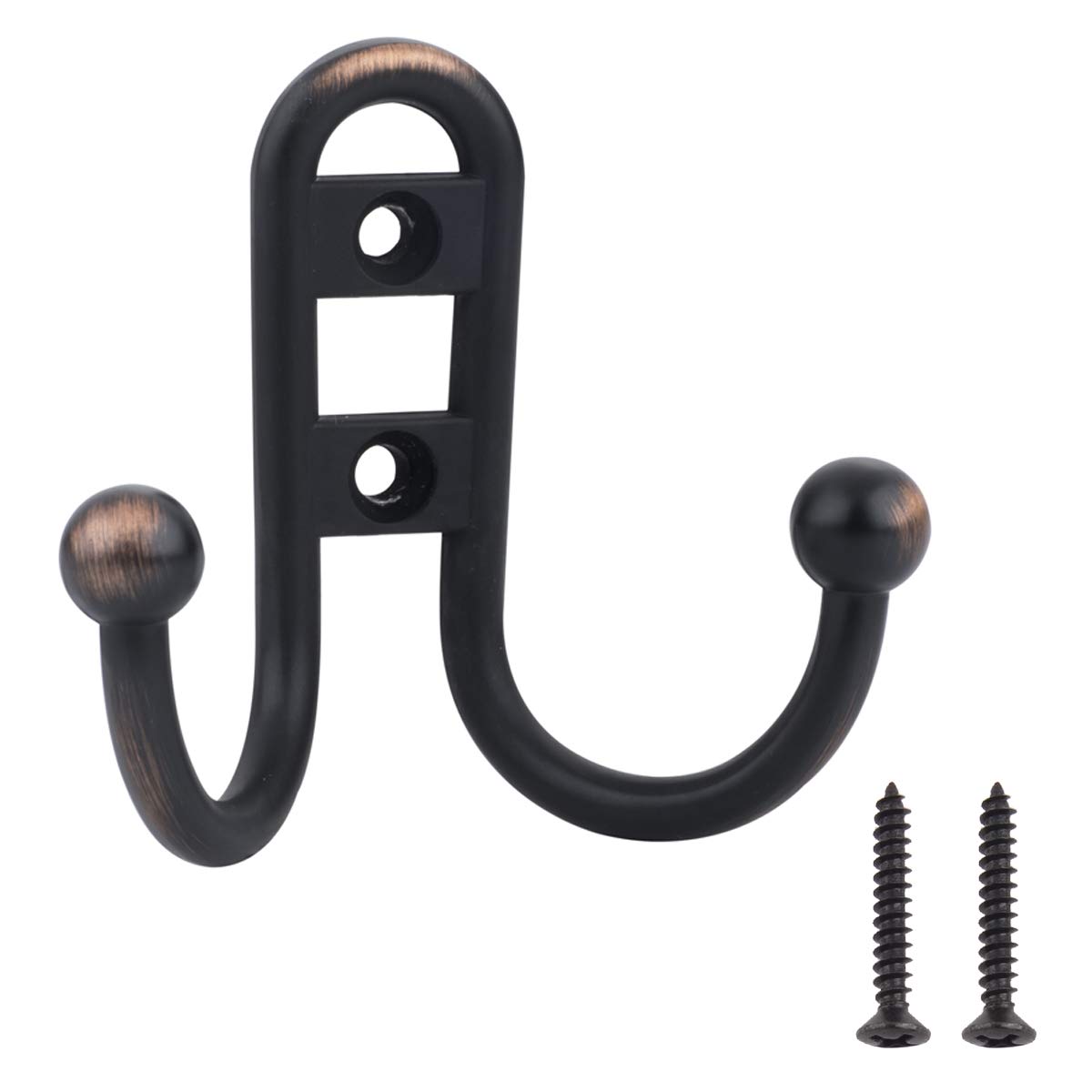 Amazon Basics AB4500-OR-5 Robe Hook, Oil Rubbed Bronze
