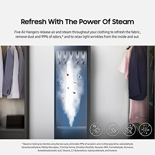 SAMSUNG 24” AirDresser Grand 5 Hanger Clothing Care System w/ Steam