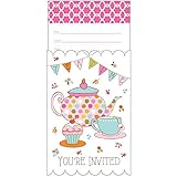 Tea Party Pop-up Invitation (8) Invites Party Supplies