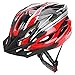 JBM Adult Cycling Bike Helmet Specialized for Men Women Safety Protection CPSC Certified (18 Colors) Black/Red / Blue/Pink / Silver Adjustable Lightweight Helmet with Reflective Stripe and Remova