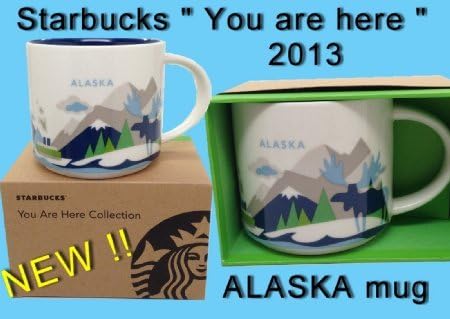 You Are Here - 2013 Alaska Starbucks Collectors Coffee Mug 14 oz- Gift Boxed