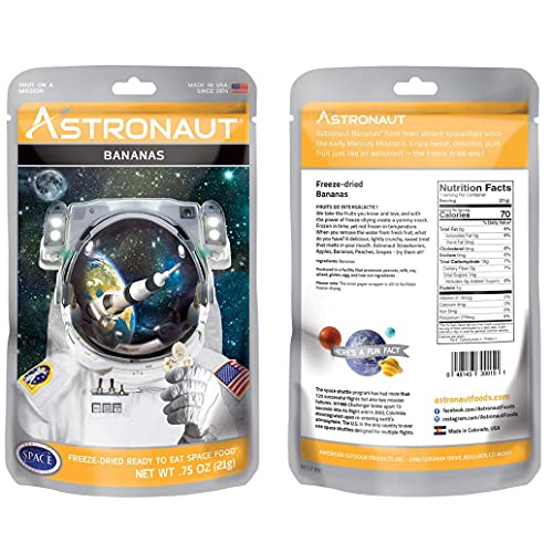 Astronaut Foods FreezeDried Banana Split Variety Pack, NASA Space Dessert, with Ice Cream