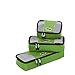 eBags Slim Packing Cubes - Assorted 3PC Set (Grasshopper)