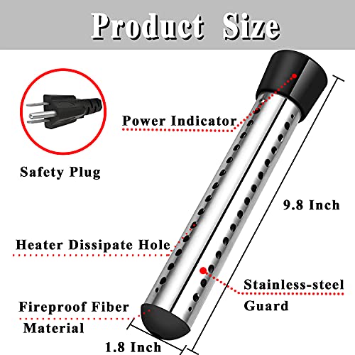 MUFUN 1500W Immersion Water Heater, Portable Submersible Water Heater