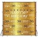 Funnytree 6X6ft Gold 30th Birthday Photography Backdrop Adult Step and Repeat Golden Glitter Shiny Background Thirty Years Old Age Party Decoration Photo Banner Photobooth Props