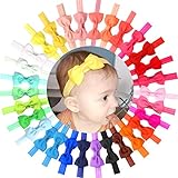 30 Colors Baby Girls Headbands Baby Hair Bows Soft Elastic Headbands for Newborn Infants Little Girls