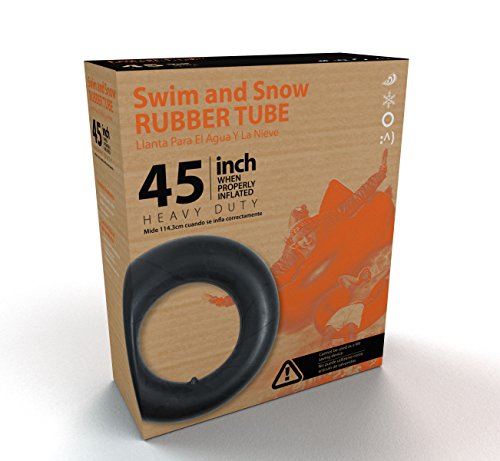 Tricam BT-45 Inflatable Swim and Snow Tube, 45-Inch, Black