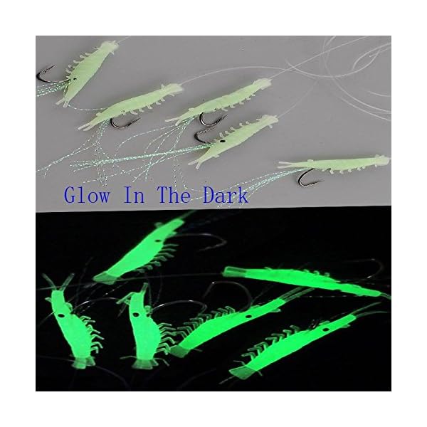 Relefree-1pack-Sabiki-5-Shrimp-Rigs-Glitter-Glow-in-the-Dark-Fish-Saltwater-Fishing-Bait-Baits-Lure-Catch-Catching-Size16-Hook-Tackel-New