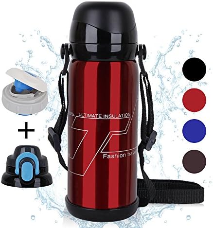 Sports Water Bottle,Elstey 27 oz Double Wall Vacuum Stainless Steel Insulated Leak Proof Drinking Bottles BPA Free Cap for Outdoor Camping and Hiking