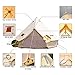 playdo Waterproof 4 Season Canvas Tent Bell Tent Yurt Tent with Stove Jack Hole for Outdoor Camping for 4/6/8/10/12 Persons (4M-13.1FT)