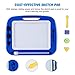 Toch Magnetic Drawing Board, Colorful Doodle Board Erasable Drawing Gift for Kids Boy Girl, Blue