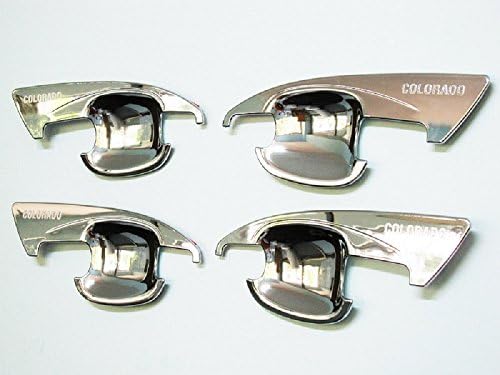 4 Doors Chrome Handle Insert Bowl Cover Trim for Chevrolet Holden Colorado 2012 2013 2014