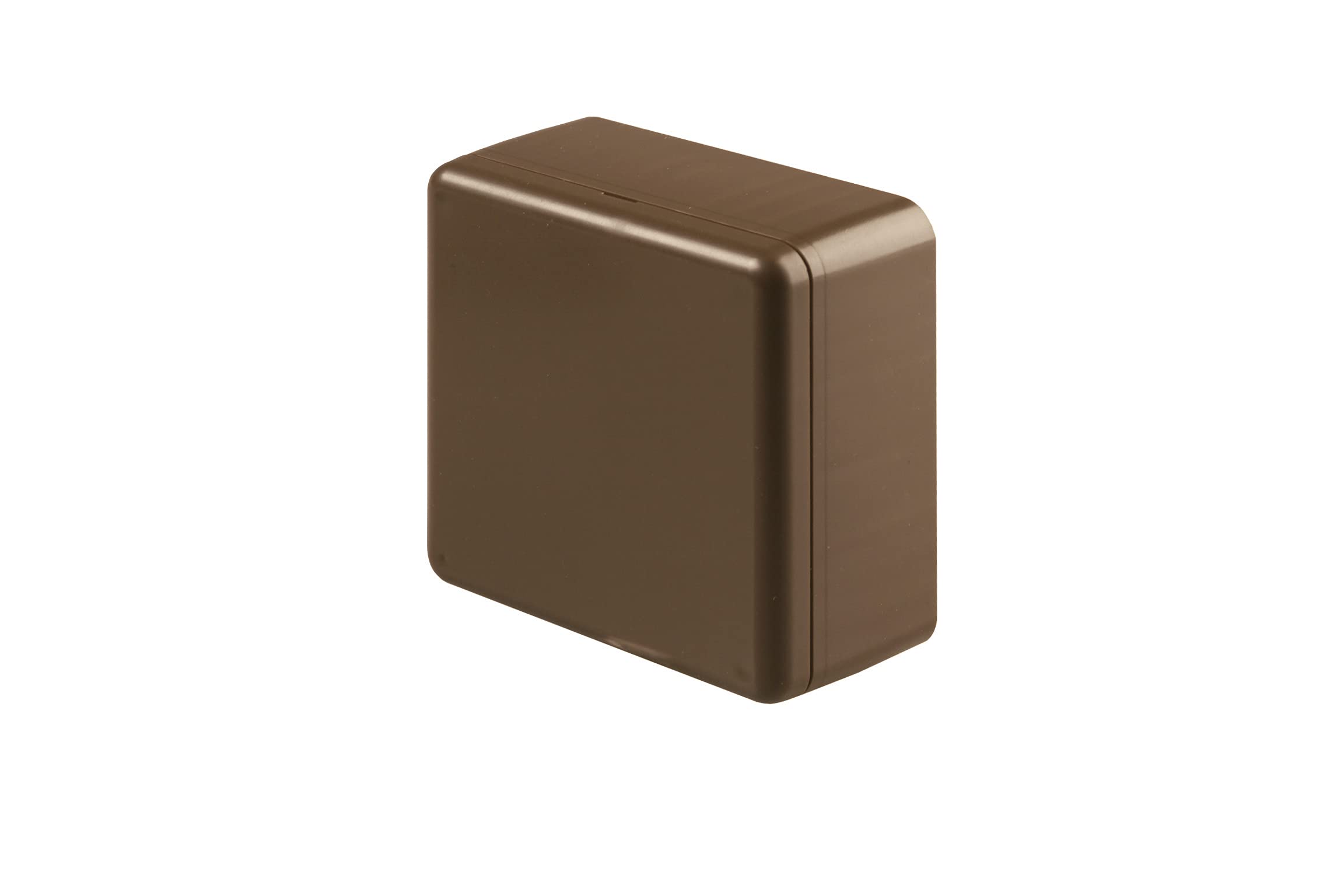 POLY POOL - PP0219.3 Square Wall Electrical Box for 20 x 10 mm, 20 x 15 mm, 30 x 15 mm, 40 x 20 mm - Brown Junction Box - Made in Italy Italy