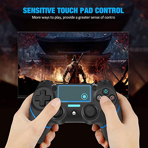 YCCTEAM Wireless Controller for PS4 - Gamepad Joystick for Playstation 4/Pro/Slim/PC and Laptop with Motion Motors and Audio Function