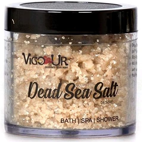 VIGOUR Dead Sea Bath Salt for SPA/Shower/Feet Beauty Therapy (100% Natural) - 100 gms (Desire)
