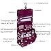 Tancendes Waterproof Travel Bag Makeup bag Cosmetic Bag Travel Kit Organizer Bathroom Storage Cosmetic Bag Carry Case Toiletry Bag Multifunctional Pouch Hanging toiletry bag Polka Dot Red
